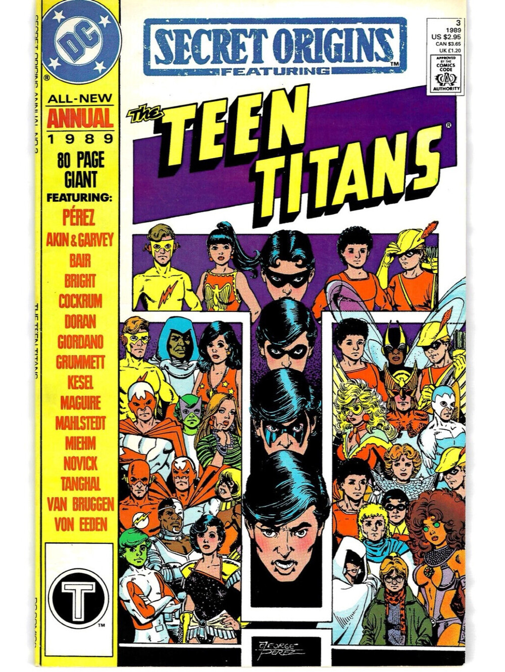 Secret Origins Annual #3 1989 - Teen Titans 80 Page Giant- DC Comics